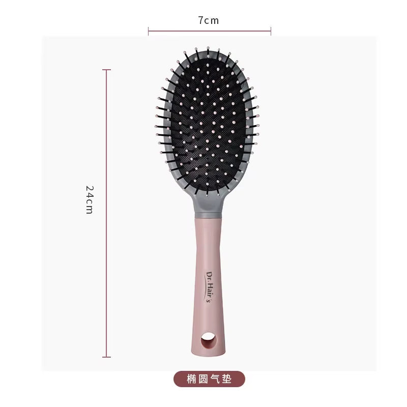 3PCS Hair Brush Styling Set Salon Cushion Scalp Massager Gift Kit Detangling Hair Brushes Set Hair Style Tools Box Package Ionic