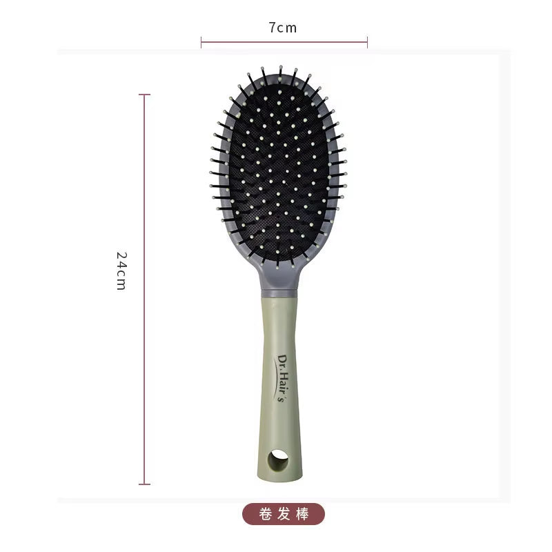 3PCS Hair Brush Styling Set Salon Cushion Scalp Massager Gift Kit Detangling Hair Brushes Set Hair Style Tools Box Package Ionic