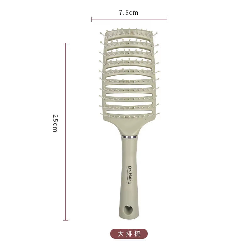 3PCS Hair Brush Styling Set Salon Cushion Scalp Massager Gift Kit Detangling Hair Brushes Set Hair Style Tools Box Package Ionic